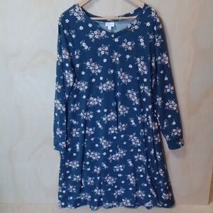 LuLaRoe Long Sleeve Floral Dress With Pockets